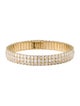 Jennifer Fisher 18K 2.15ctw Lab-Grown Diamond Triple Flex Bangle