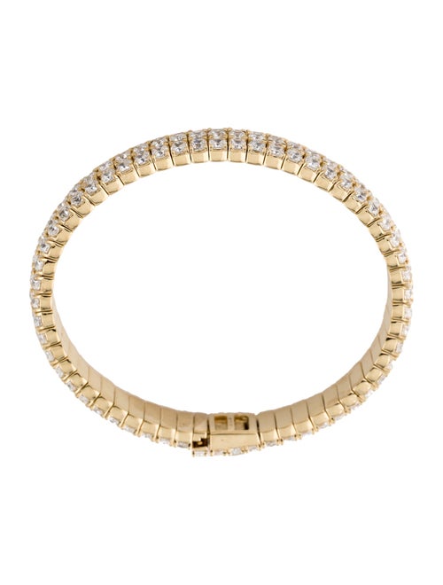 Jennifer Fisher 18K 2.15ctw Lab-Grown Diamond Triple Flex Bangle