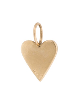 Jennifer Fisher 14K Diamond Small Enamel Heart Charm