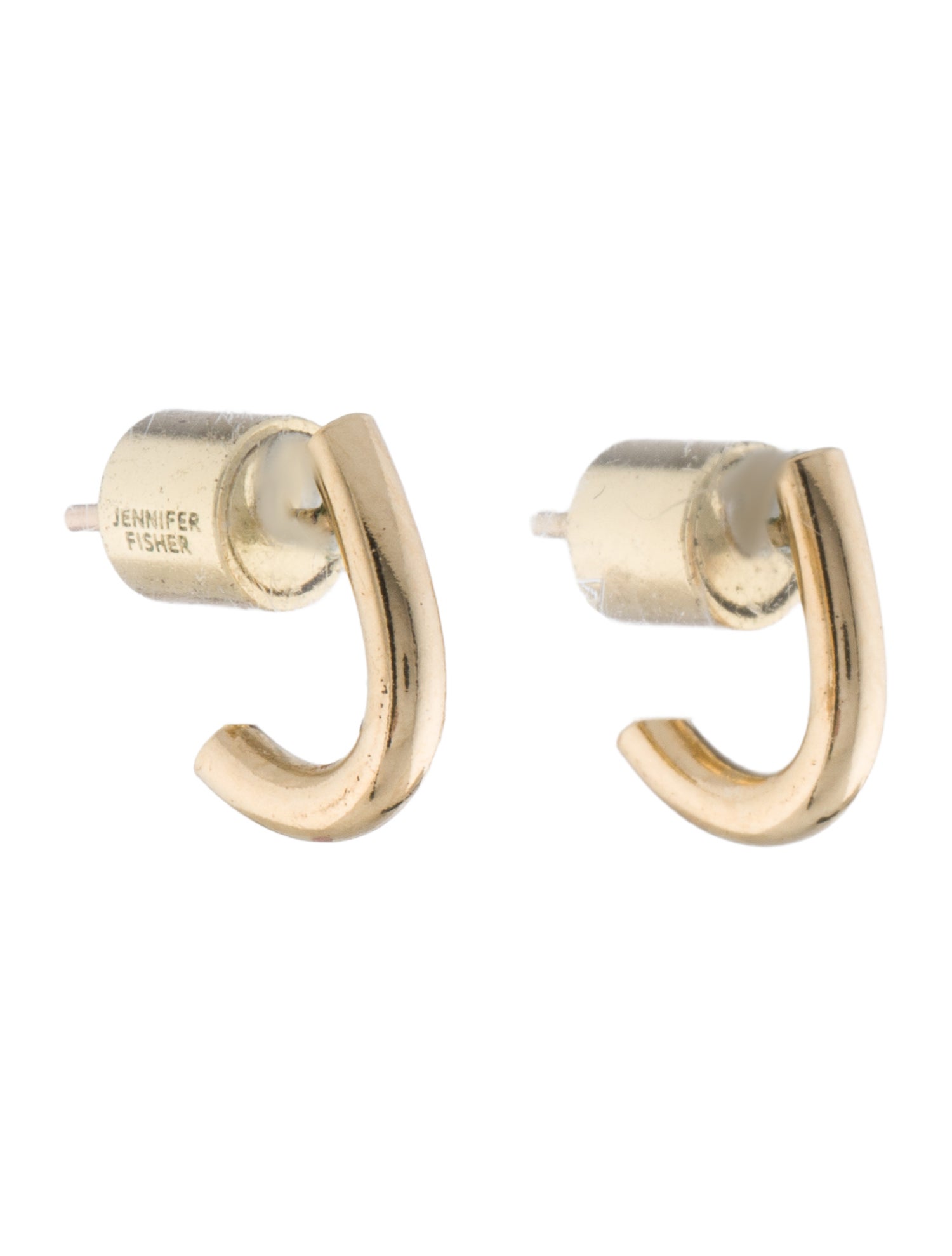 Jennifer Fisher Pipe Thread Huggie Earrings