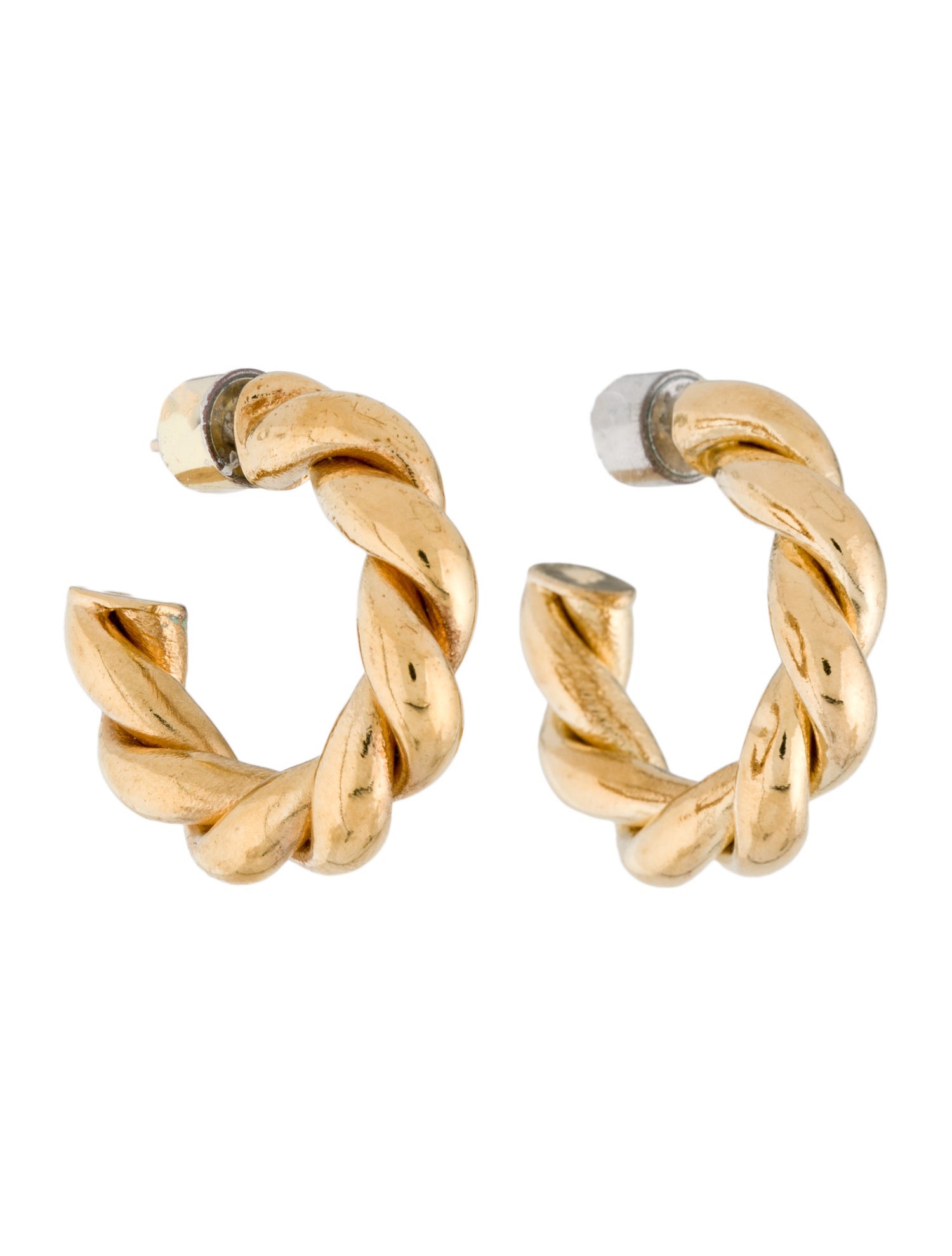 Jennifer Fisher Twisted Lilly Huggie Earrings