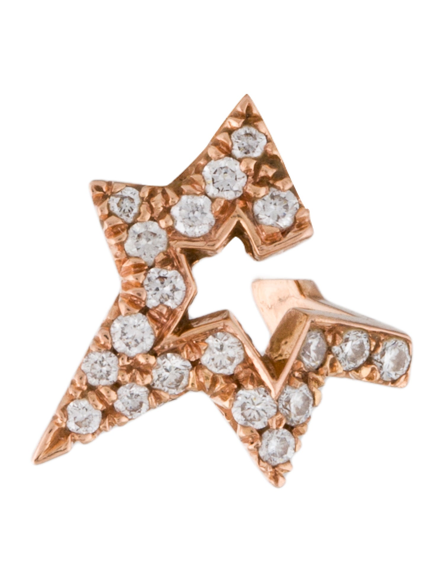 Jennifer Fisher 14K Diamond Small Star Single Stud Earring