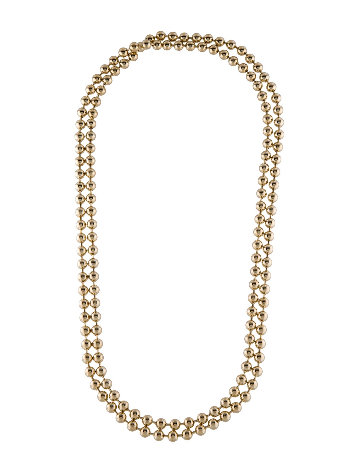 Jennifer Fisher Long Ball Chain Necklace