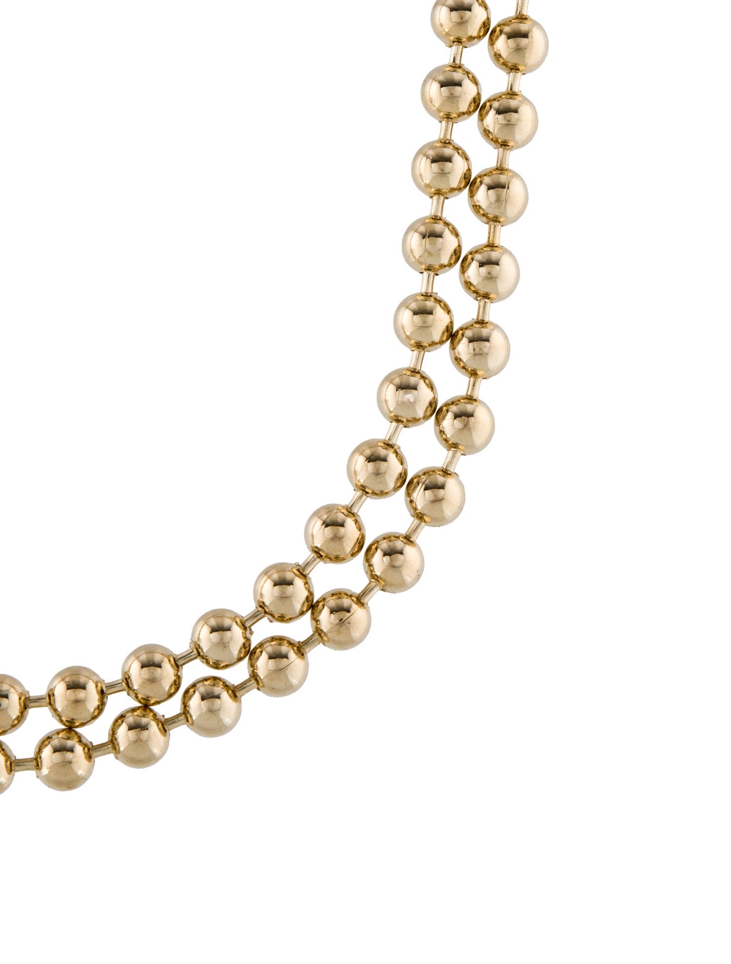 Jennifer Fisher Long Ball Chain Necklace