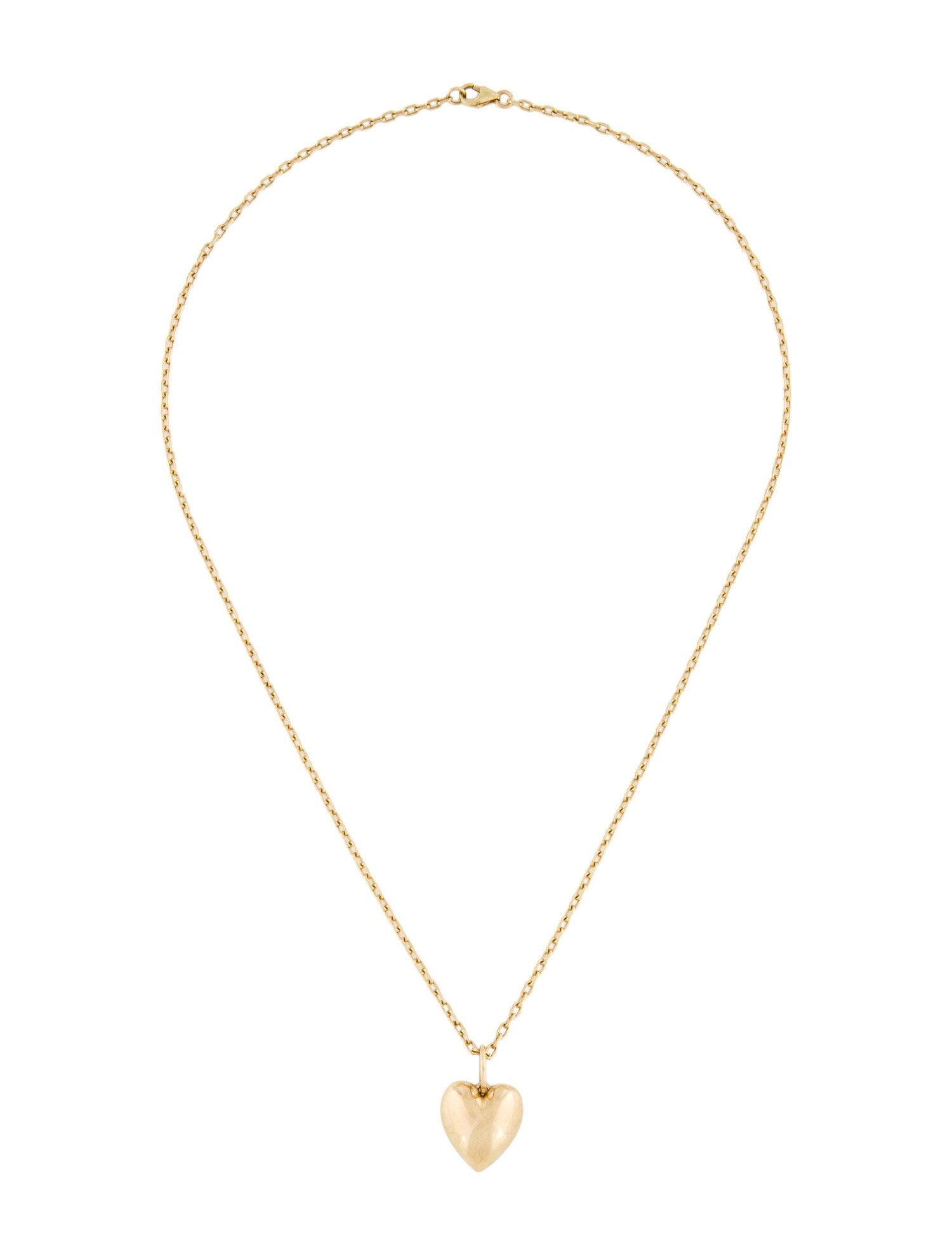 Jennifer Fisher 14K Puffy Heart Pendant Necklace