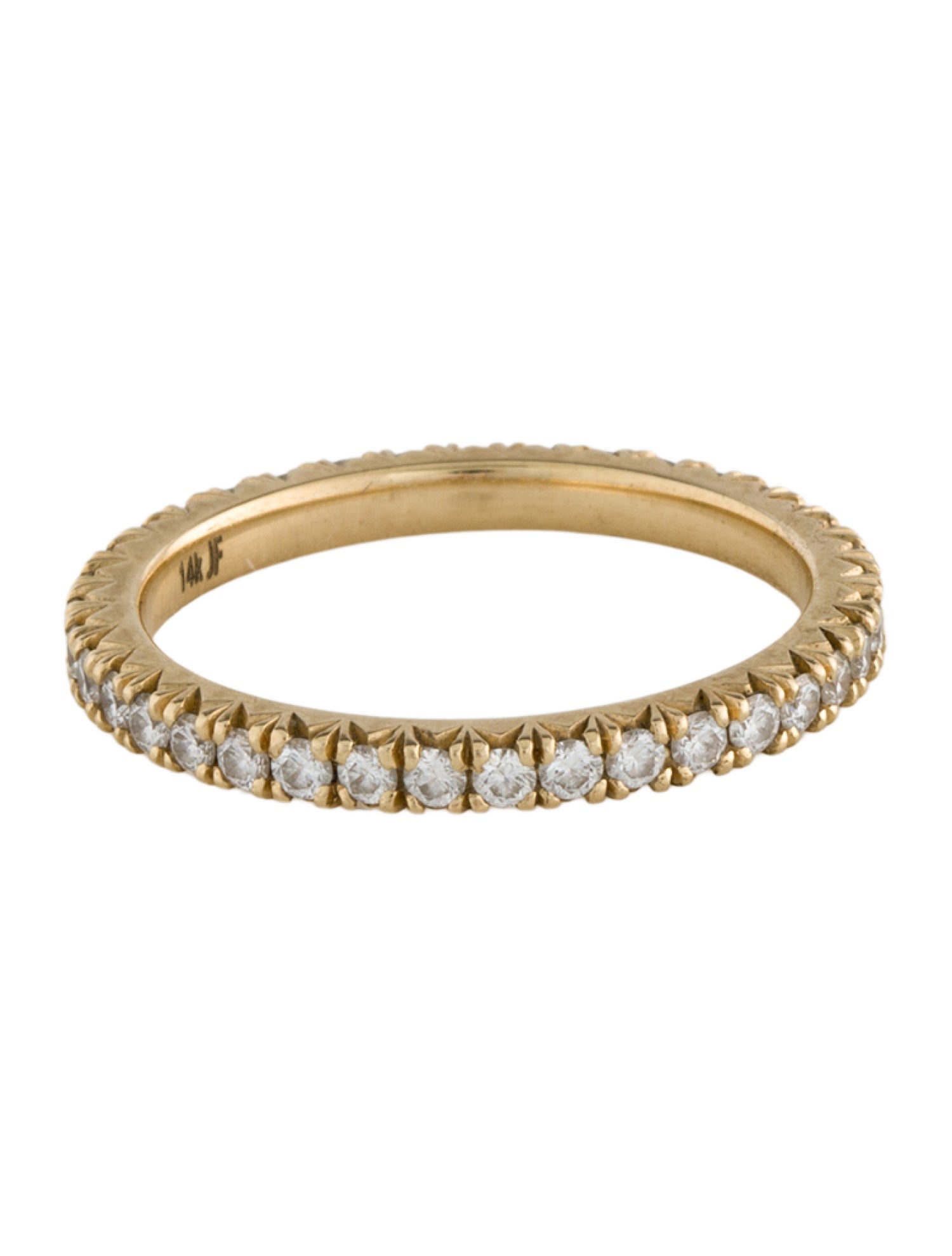 Jennifer Fisher 14K Diamond Eternity Wedding Band