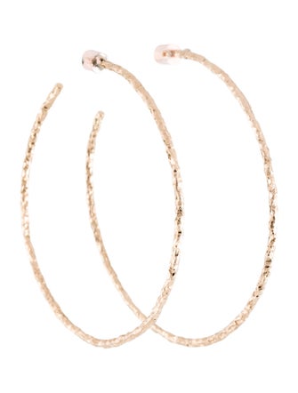 Jennifer Fisher Large Hammered Hoop Earrings