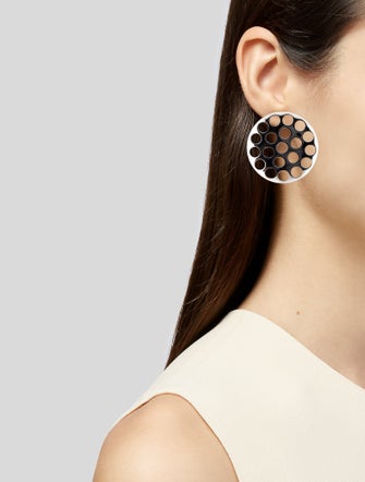 Jennifer Fisher Polka Dot Circle Drop Earrings