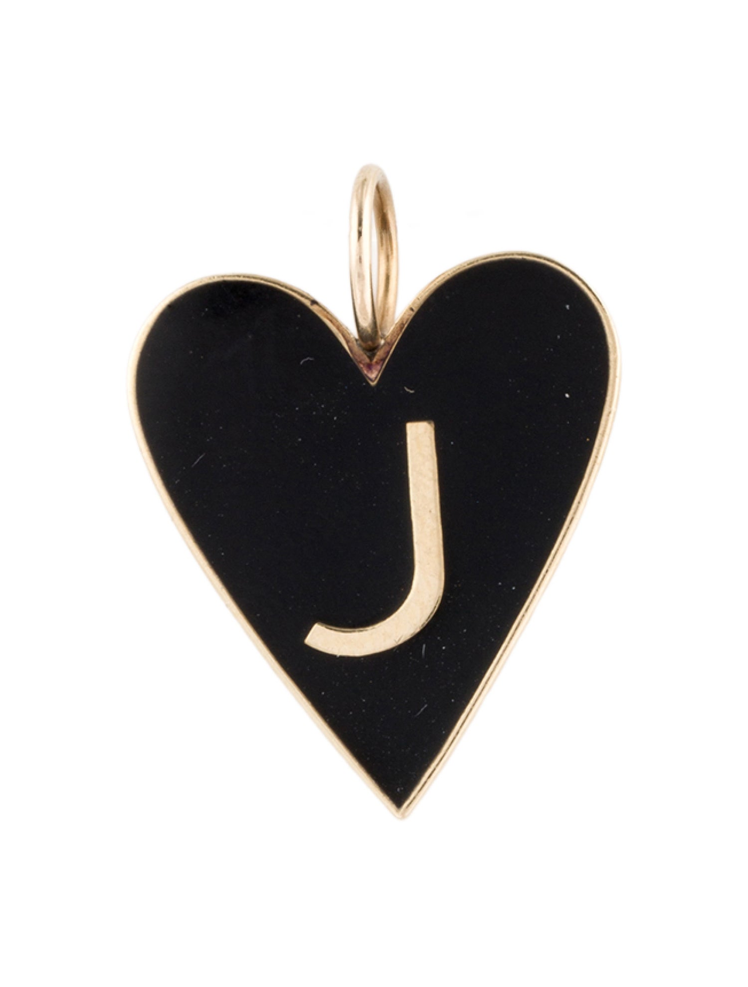 Jennifer Fisher 14K Enamel Large 'J' Heart Charm