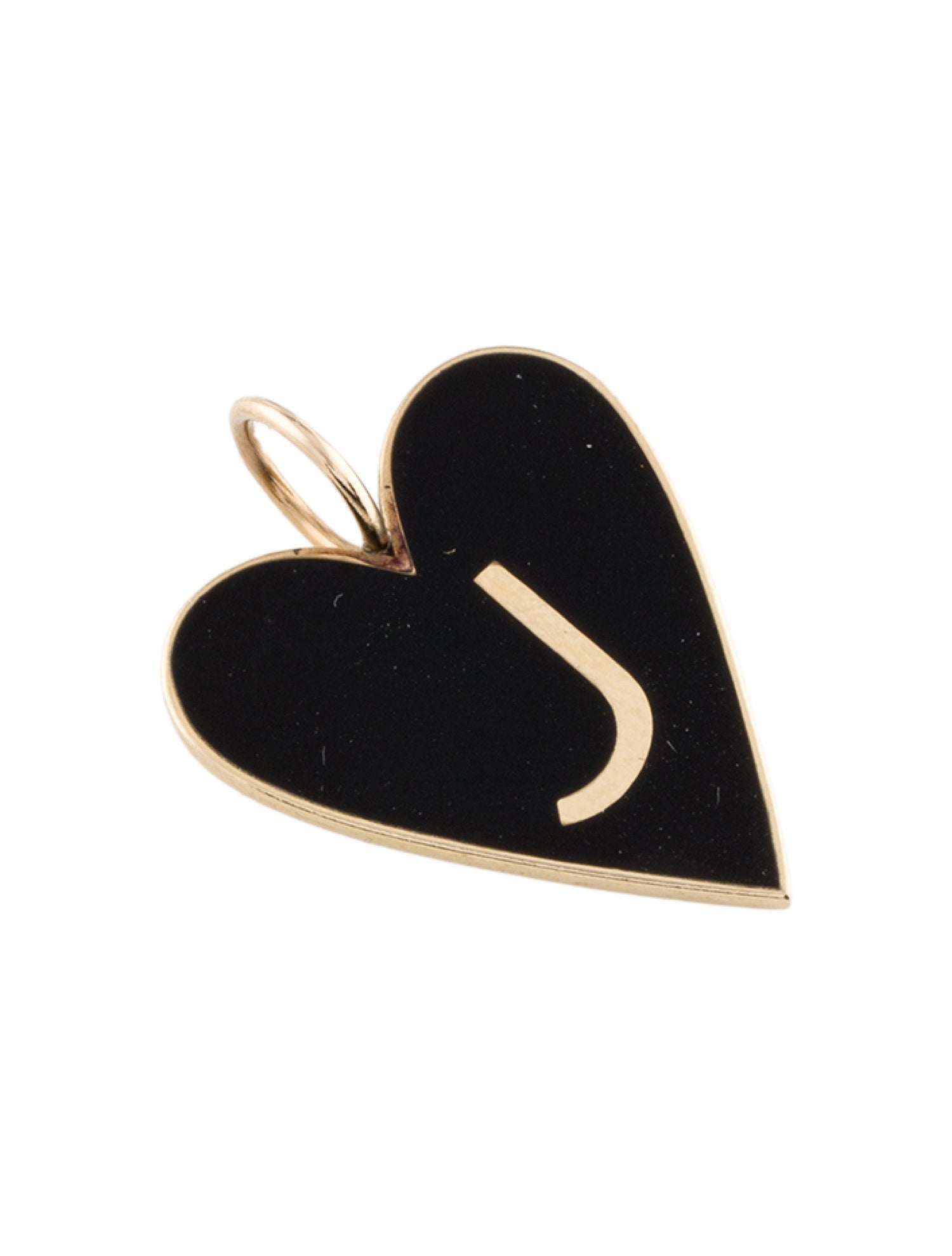 Jennifer Fisher 14K Enamel Large 'J' Heart Charm