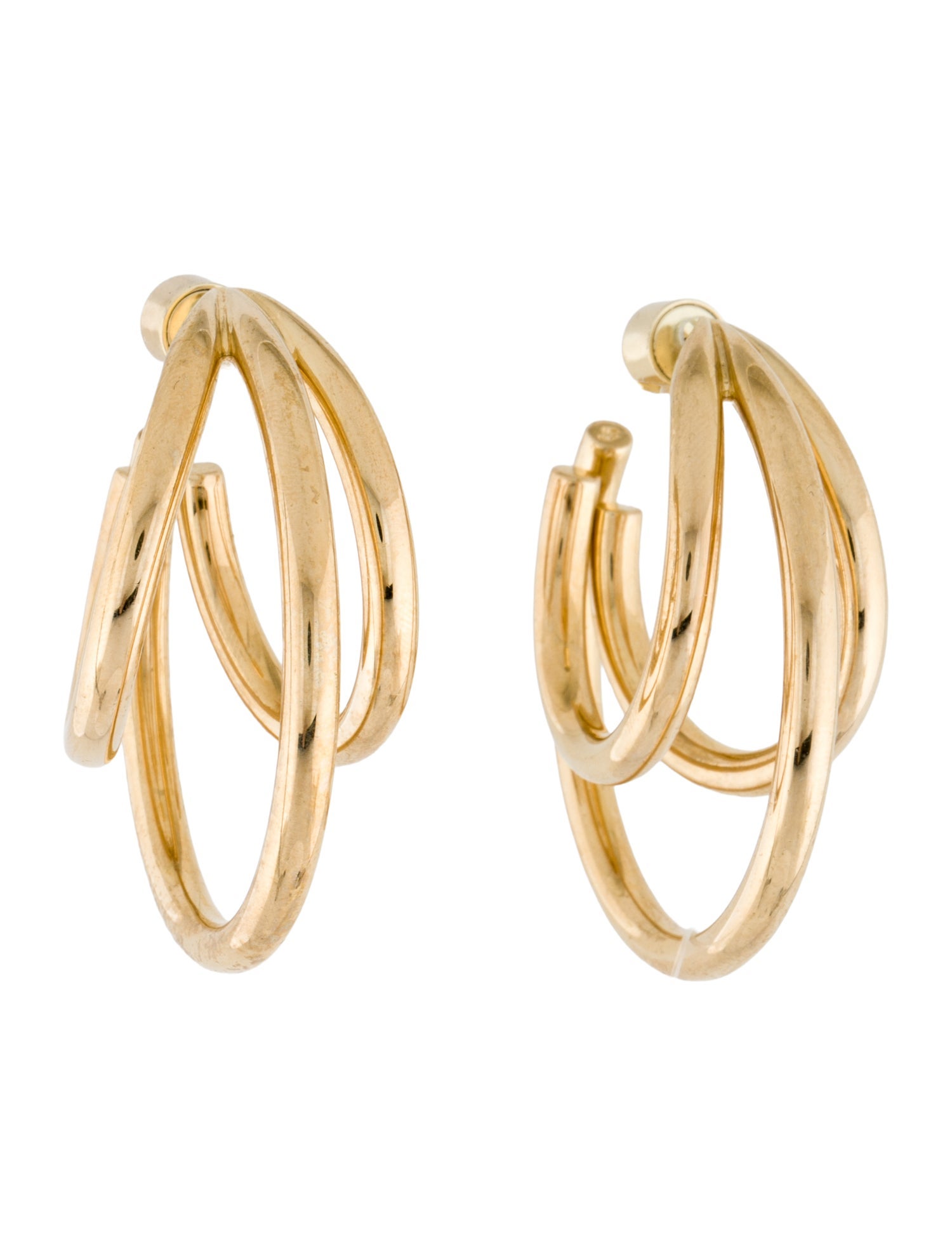 Jennifer Fisher Triple Lilly Hoop Drop Earrings