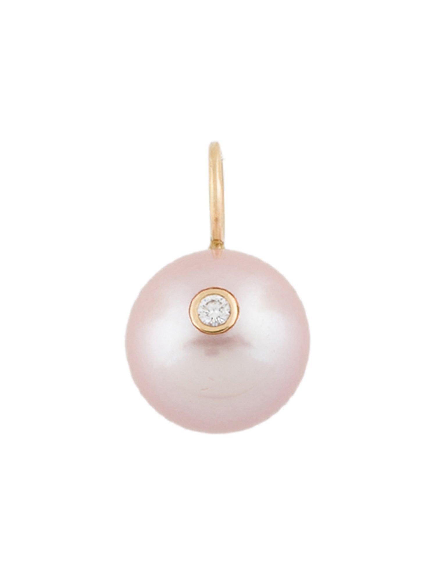 Jennifer Fisher 14K Freshwater Pearl & Diamond Medium Pink Pendant