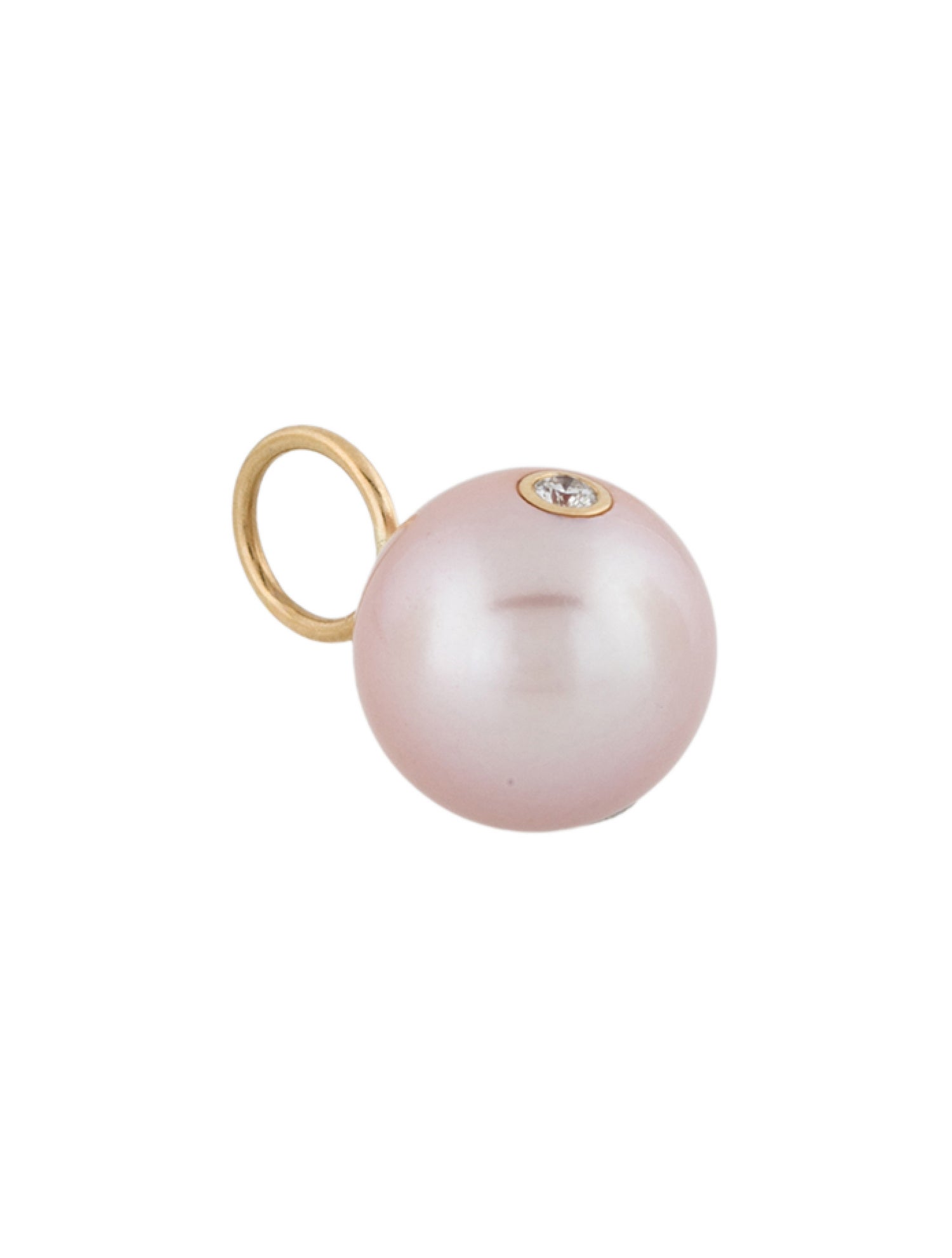 Jennifer Fisher 14K Freshwater Pearl & Diamond Medium Pink Pendant