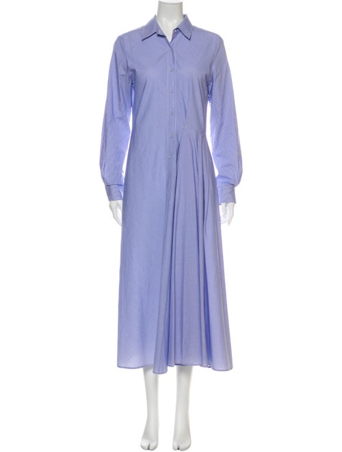 Jarbo Striped Long Dress Blue