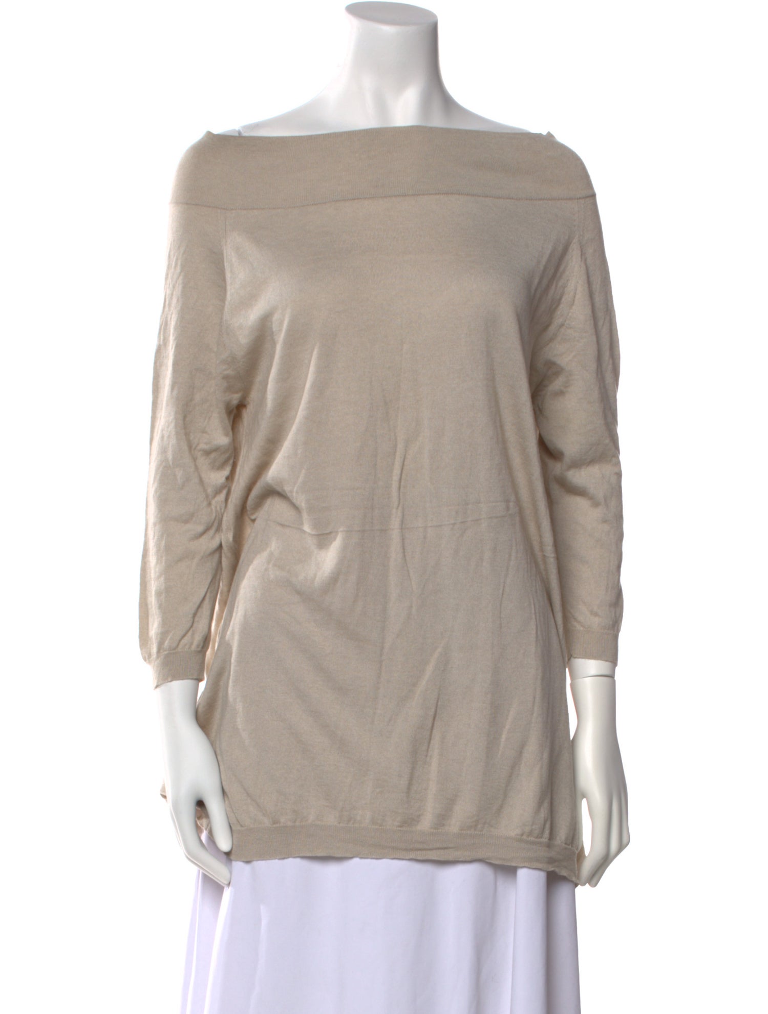 Jarbo Silk Bateau Neckline Sweater