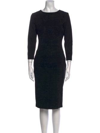 Jarbo Bateau Neckline Midi Length Dress