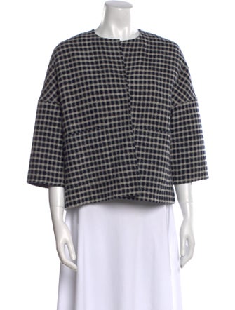 Jarbo Wool Plaid Print Sweater