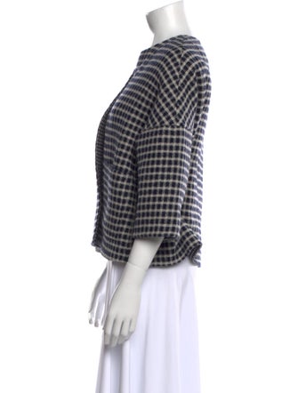 Jarbo Wool Plaid Print Sweater