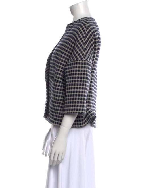 Jarbo Wool Plaid Print Sweater