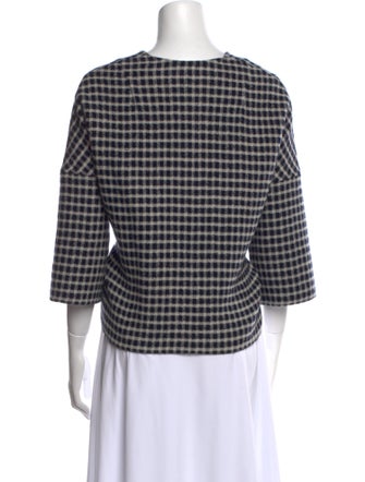 Jarbo Wool Plaid Print Sweater