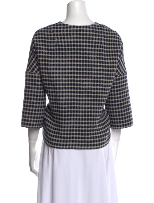 Jarbo Wool Plaid Print Sweater