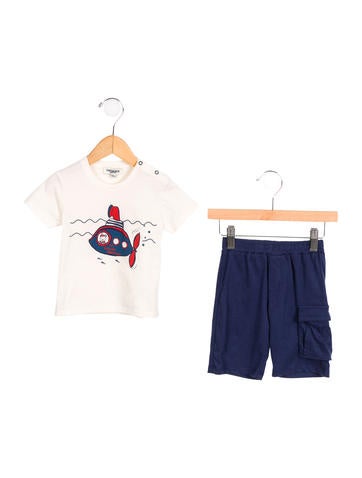 Junior Gaultier Boys' Graphic Print Short Set w/ Tags
