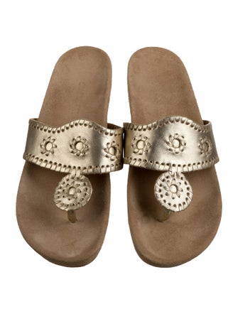 Jack Rogers Leather Slides