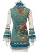 Jean Paul Gaultier Soleil Printed Mesh Cardigan