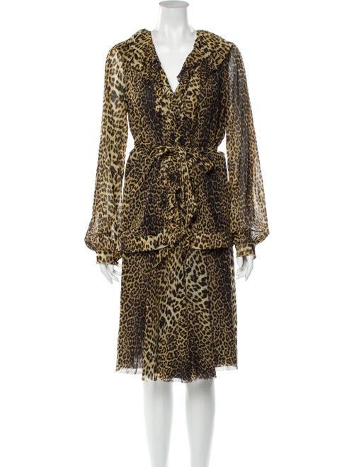 Jean Paul Gaultier Soleil Animal Print Skirt Set