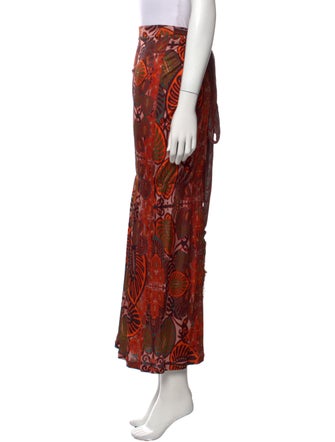 Jean Paul Gaultier Soleil Floral Print Midi Length Skirt