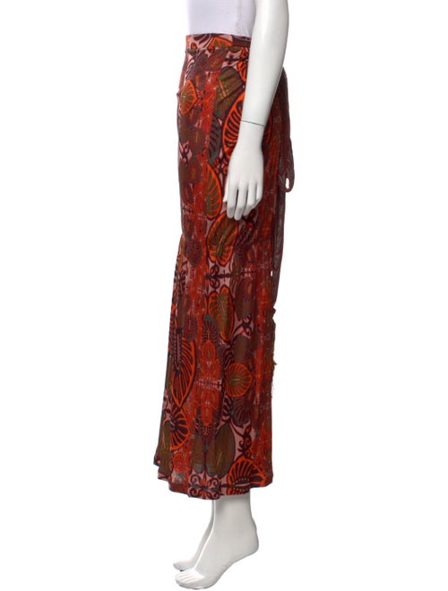 Jean Paul Gaultier Soleil Floral Print Midi Length Skirt