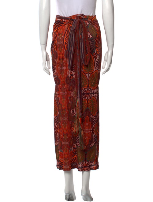 Jean Paul Gaultier Soleil Floral Print Midi Length Skirt