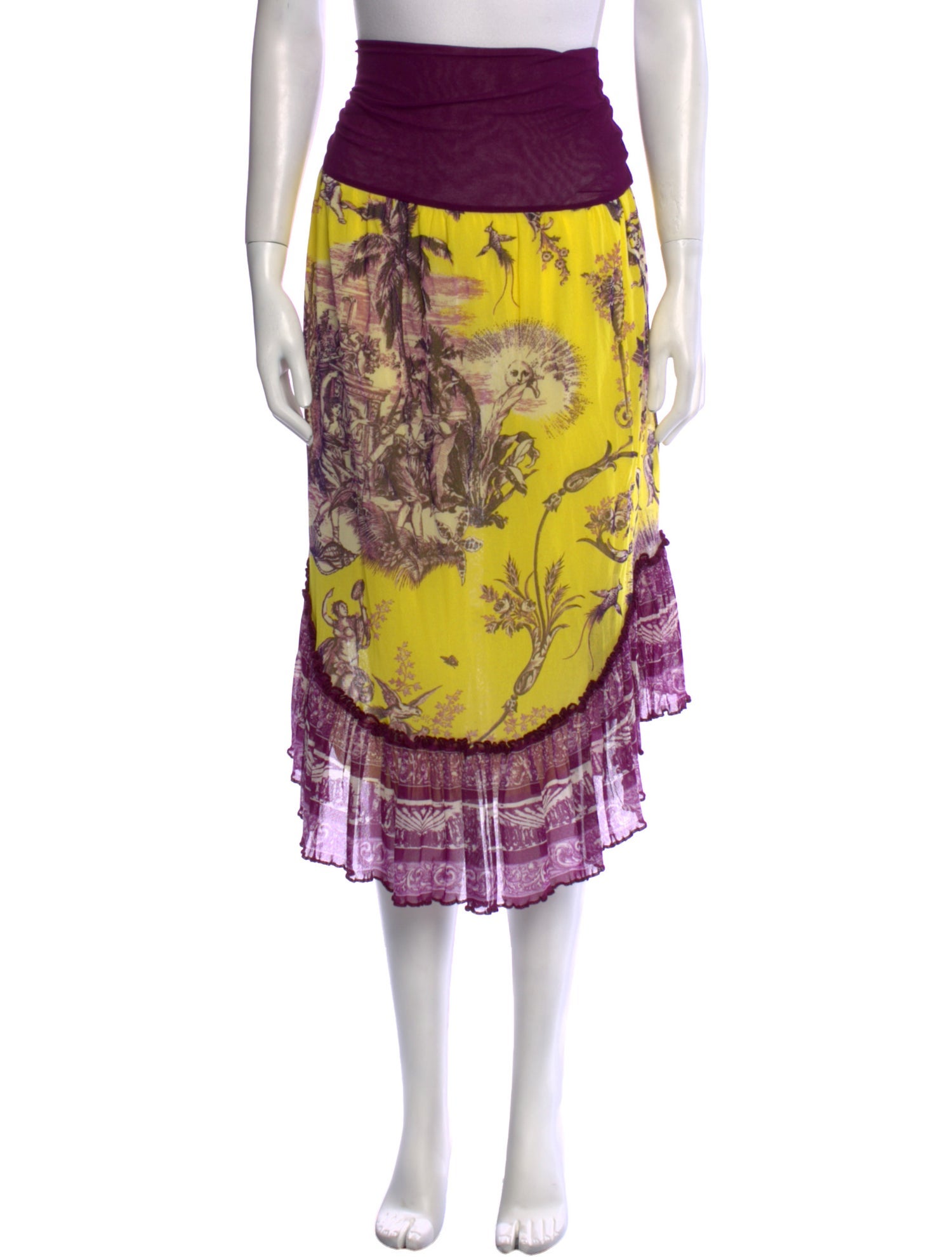 Jean Paul Gaultier Soleil Vintage Midi Length Skirt