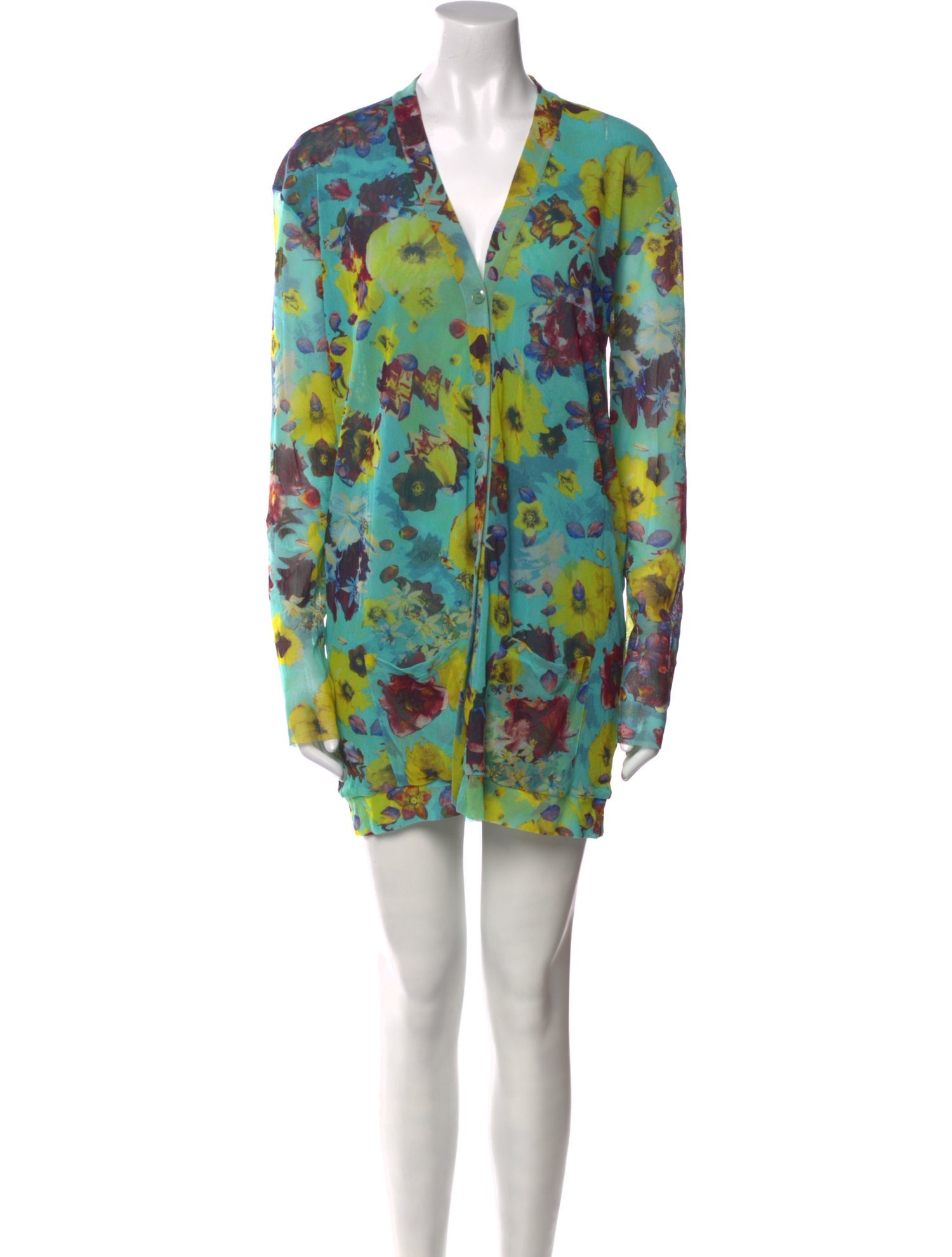 Jean Paul Gaultier Soleil Vintage Floral Print Tunic