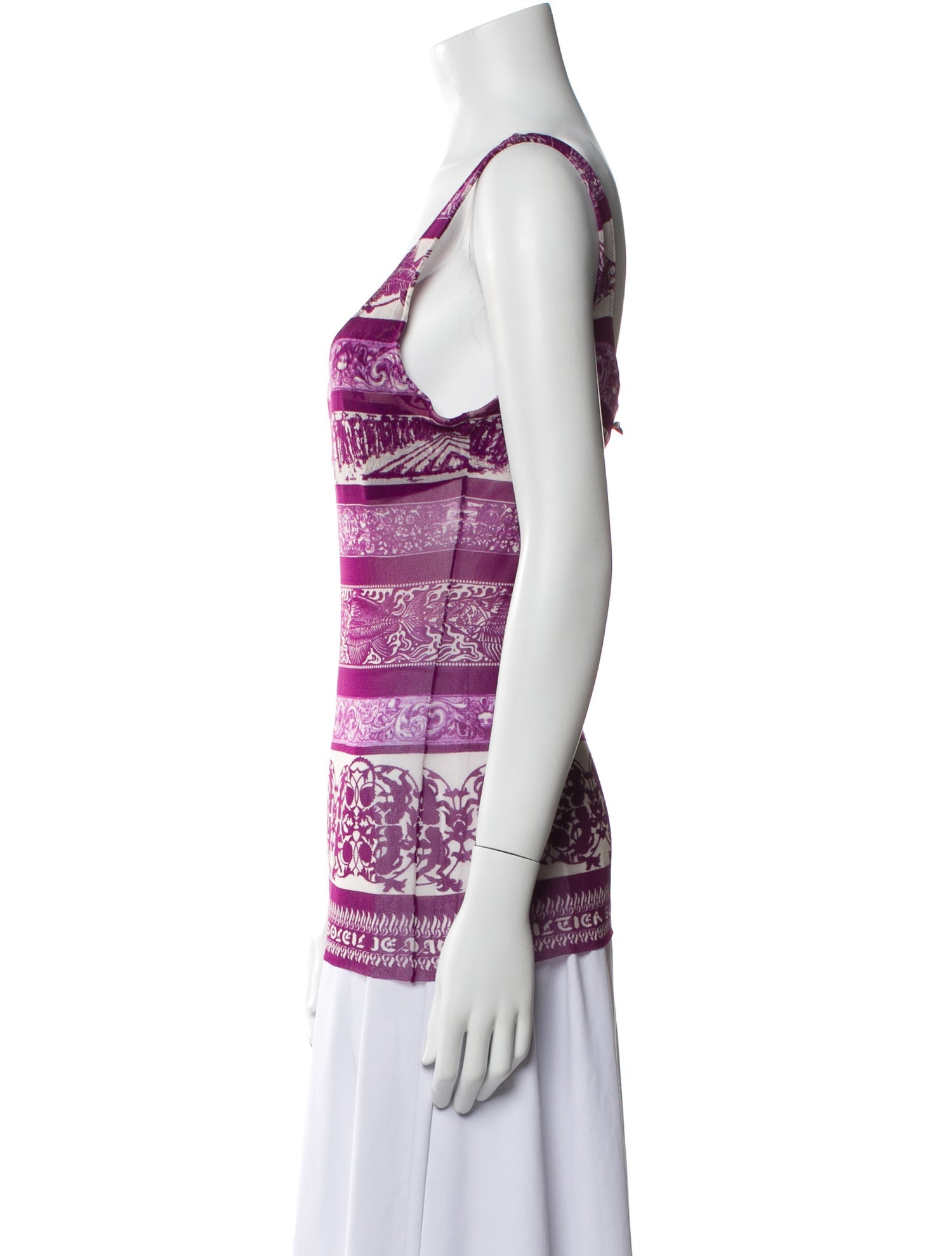 Jean Paul Gaultier Soleil Vintage Printed Top