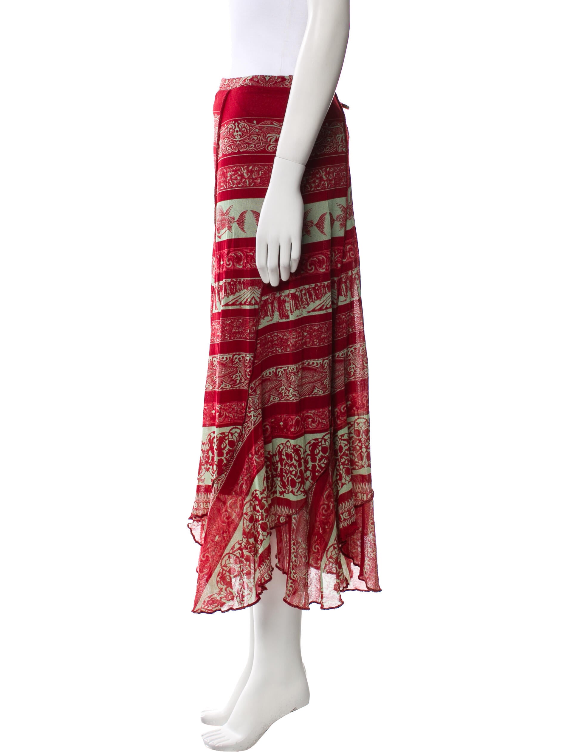 Jean Paul Gaultier Soleil Vintage Midi Length Skirt