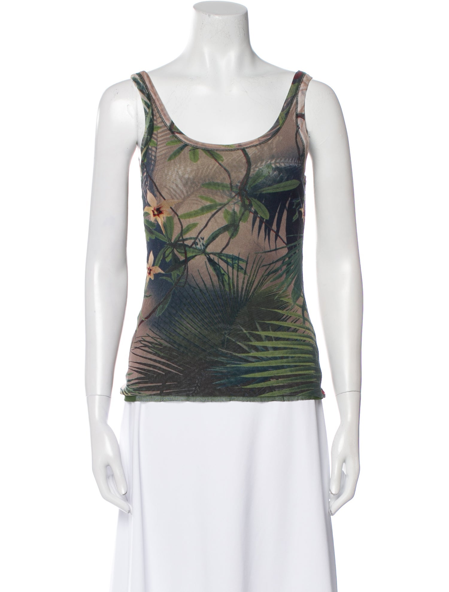 Jean Paul Gaultier Soleil Vintage Printed Top