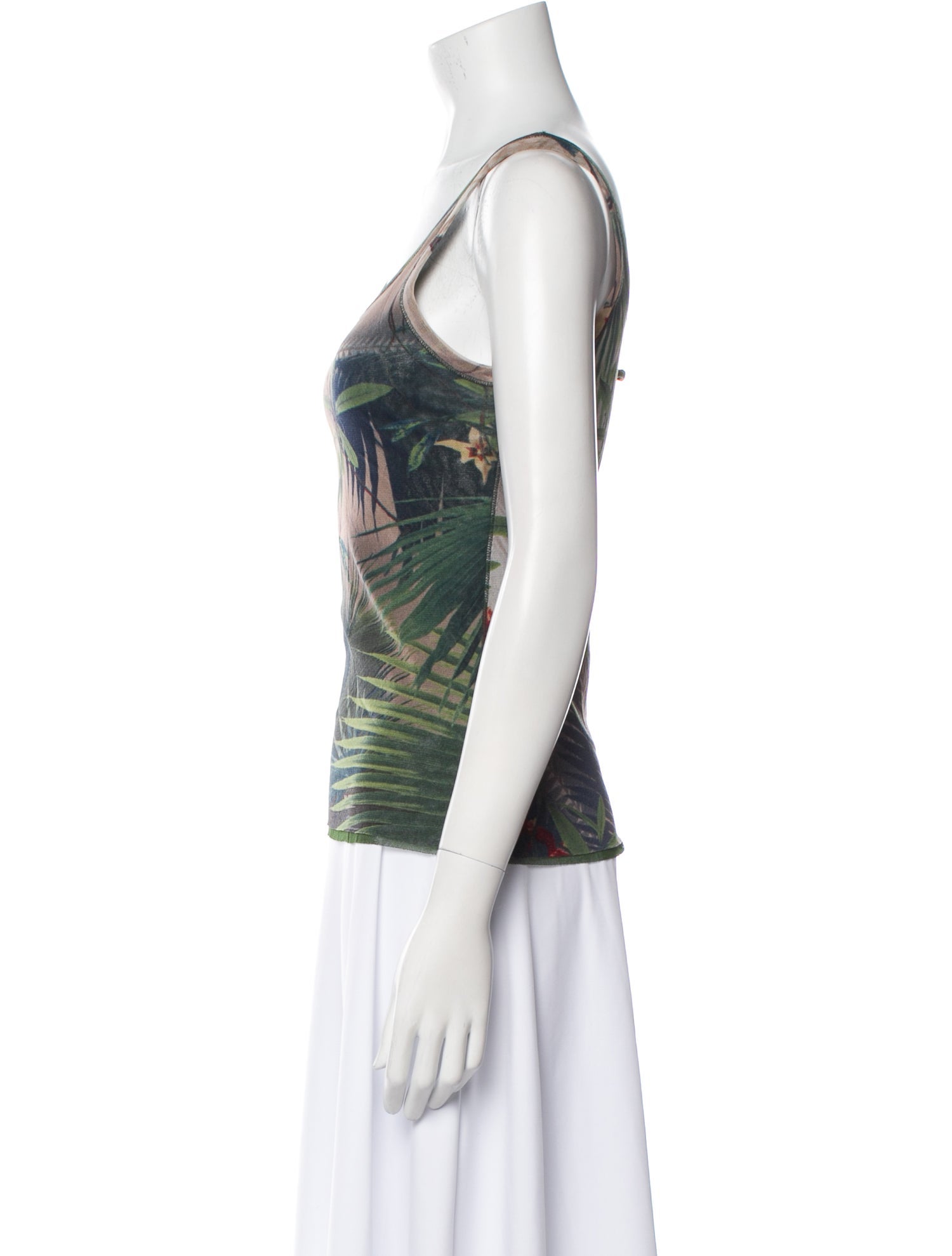 Jean Paul Gaultier Soleil Vintage Printed Top