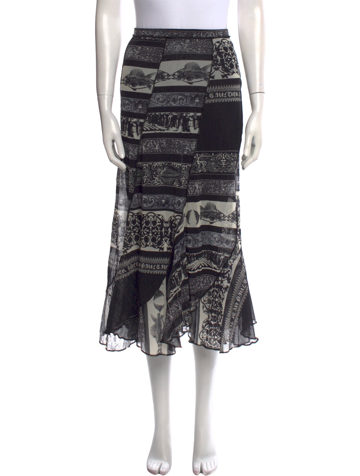 Jean Paul Gaultier Soleil Vintage Midi Length Skirt w/ Tags