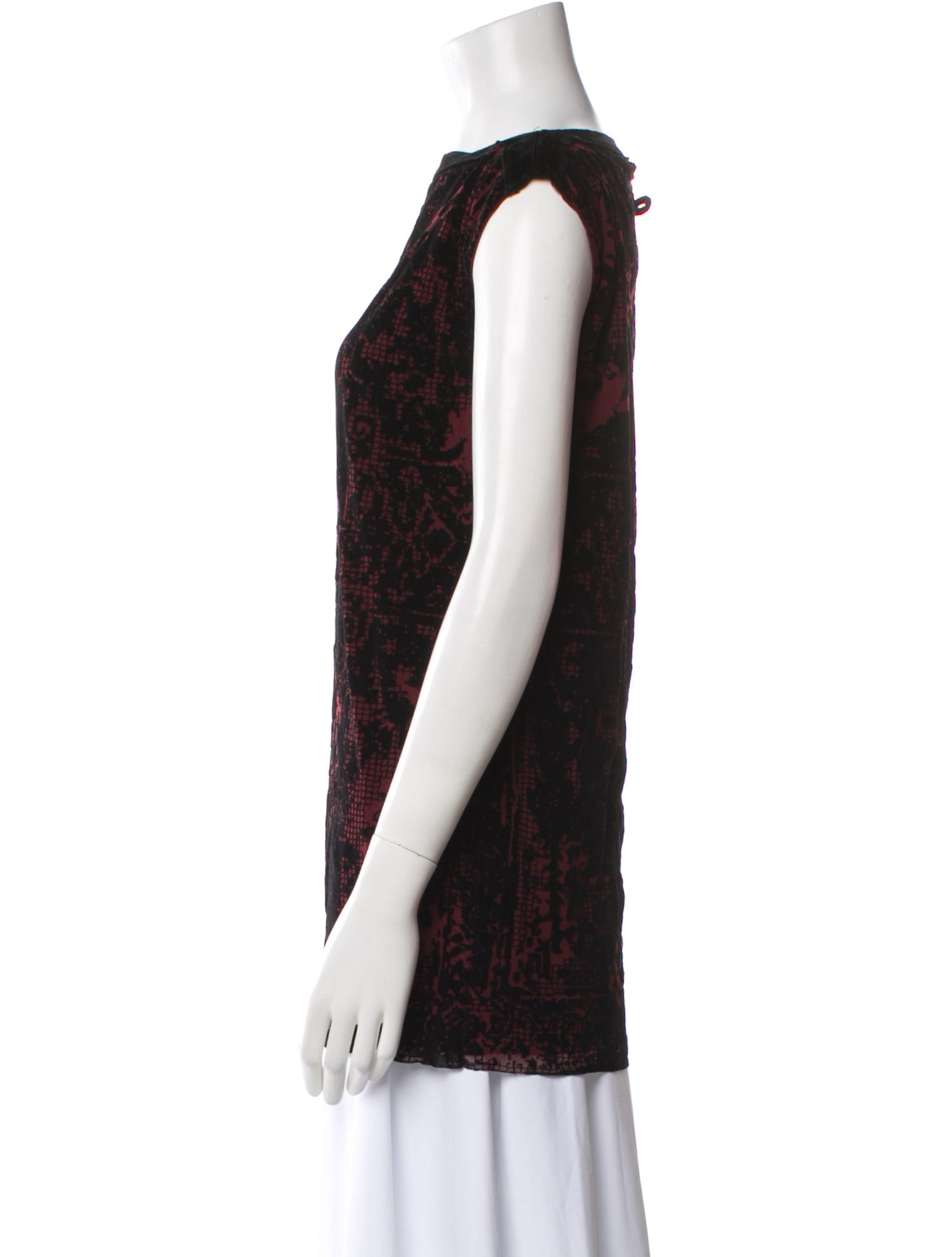 Jean Paul Gaultier Soleil Printed Bateau Neckline Blouse