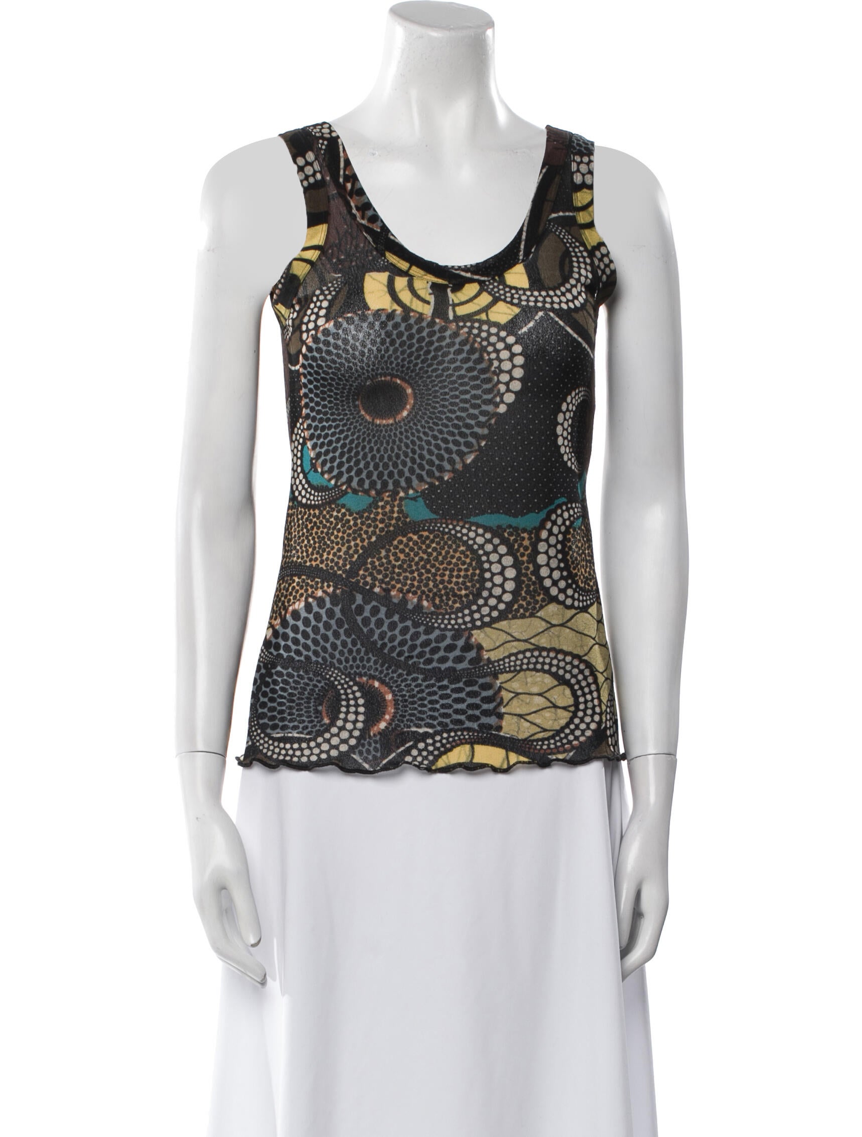 Jean Paul Gaultier Soleil Vintage Printed Top