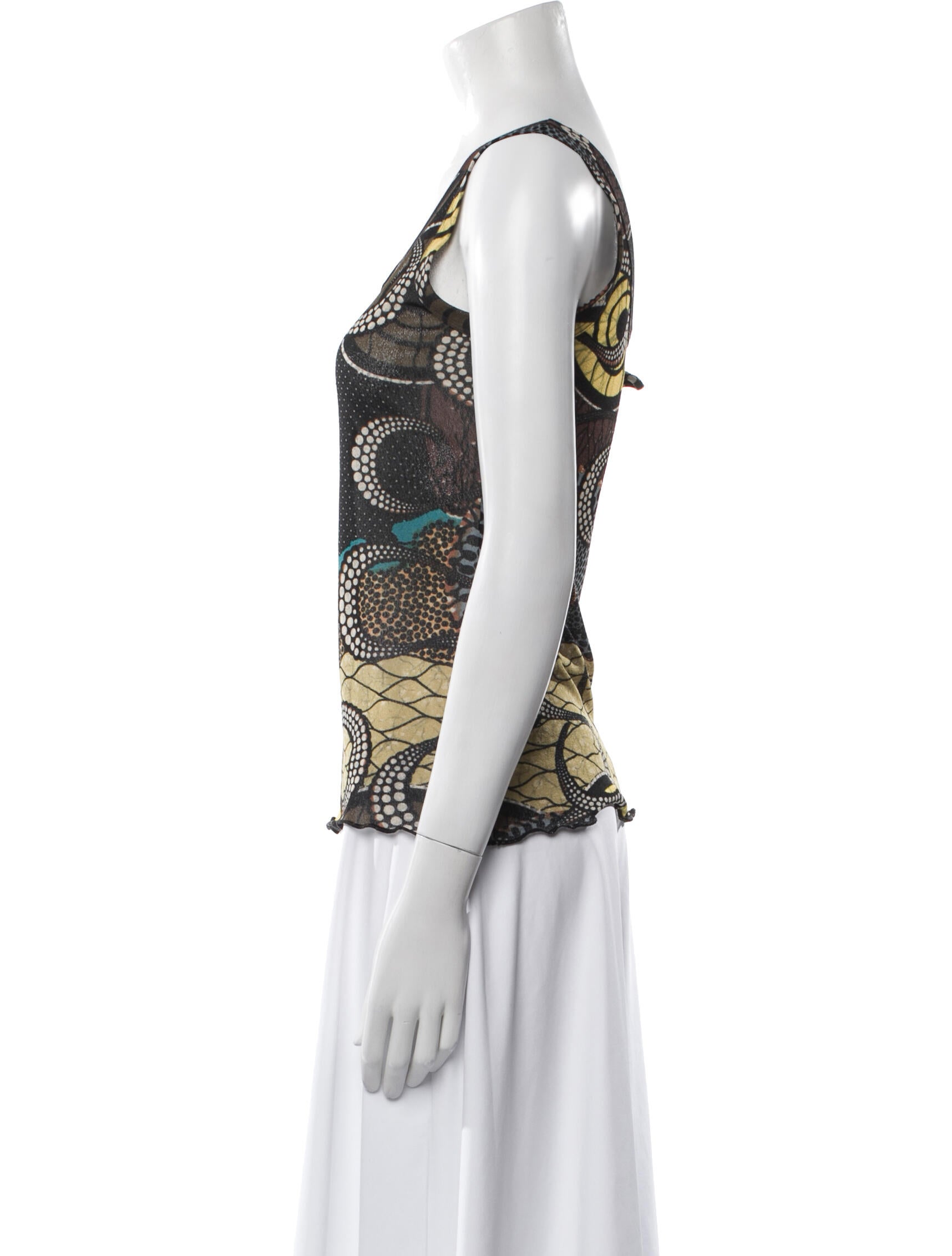 Jean Paul Gaultier Soleil Vintage Printed Top