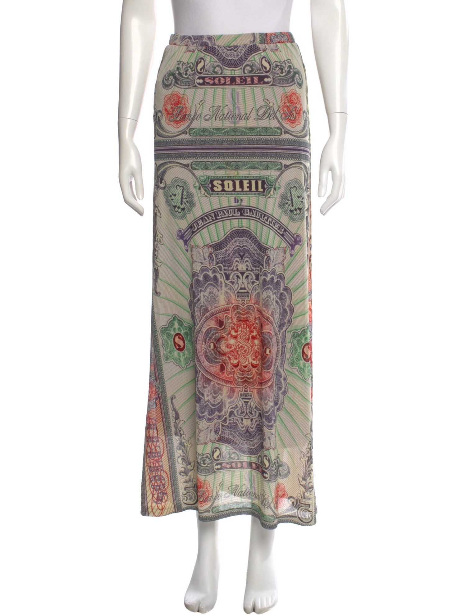 Jean Paul Gaultier Soleil Vintage Midi Length Skirt