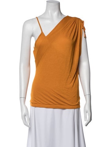 Pre-owned Jean Paul Gaultier Soleil Vintage 2000's Top In Orange