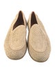 Jacques Soloviere Straw Embroidered Accent Loafers