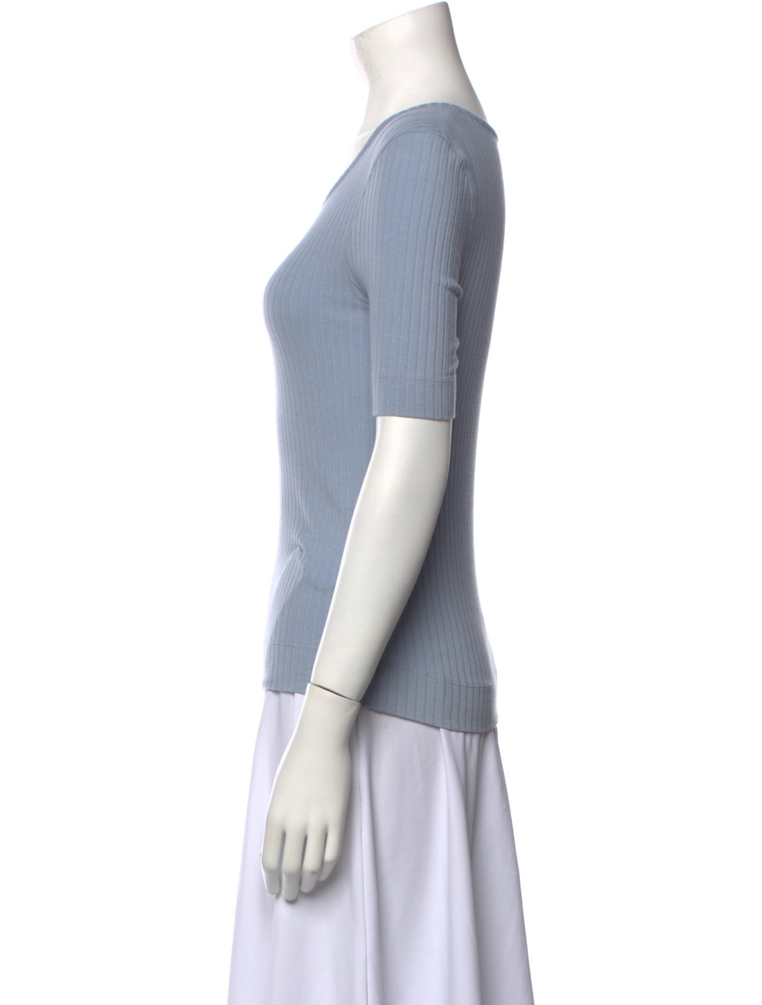 Jeana Sohn Scoop Neck Short Sleeve Top