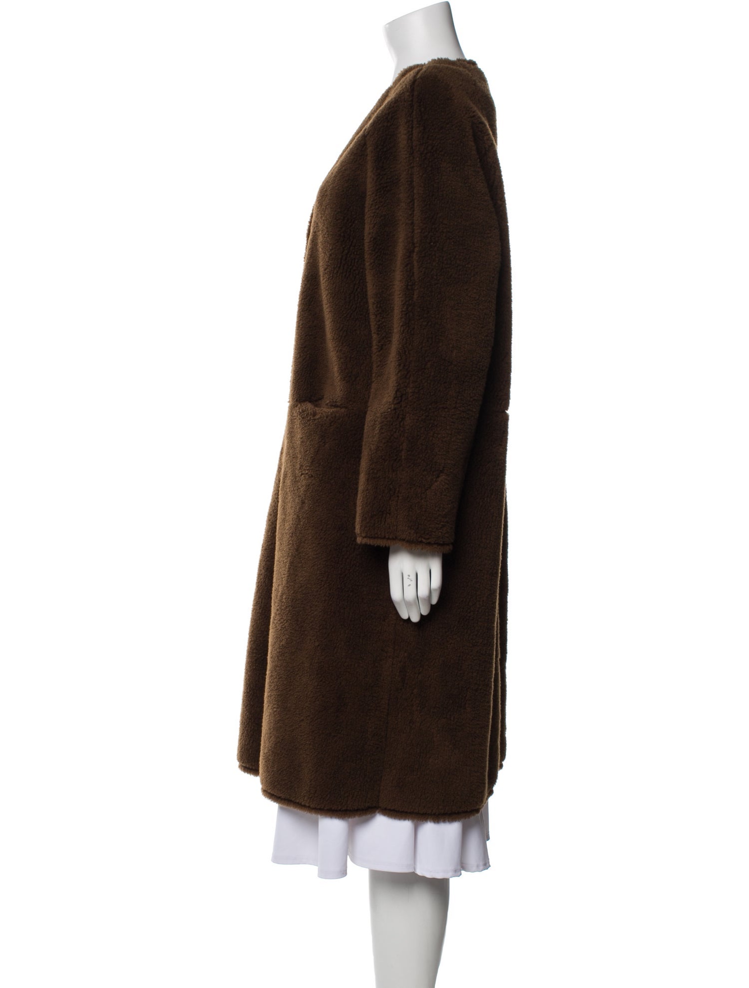 Jeana Sohn Wool Faux Fur Coat