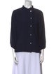 Jeana Sohn Mock Neck Long Sleeve Button-Up Top