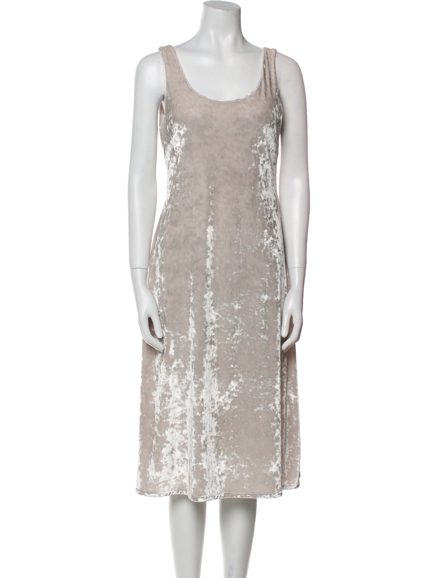 Jeana Sohn Scoop Neck Midi Length Dress