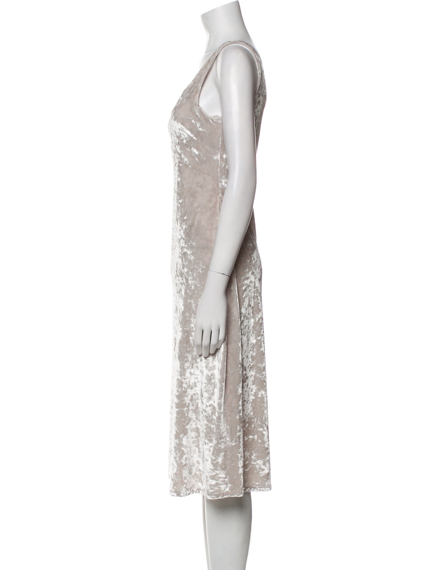 Jeana Sohn Scoop Neck Midi Length Dress